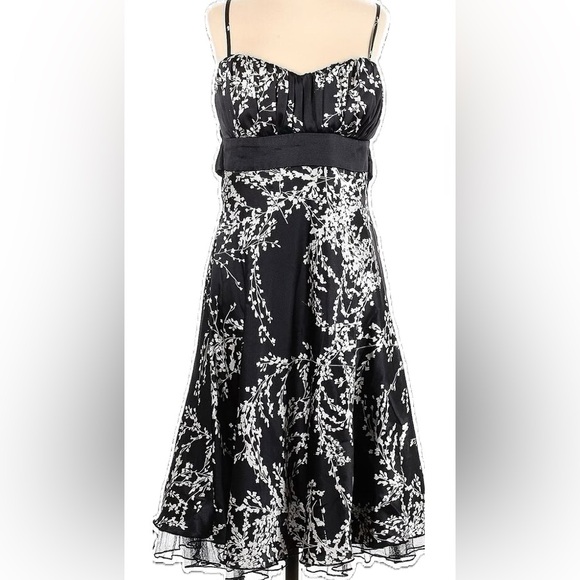 Speechless Dresses & Skirts - Speechless | Tulle Lined Black & White Floral Adjustable Straps Dress Size 9